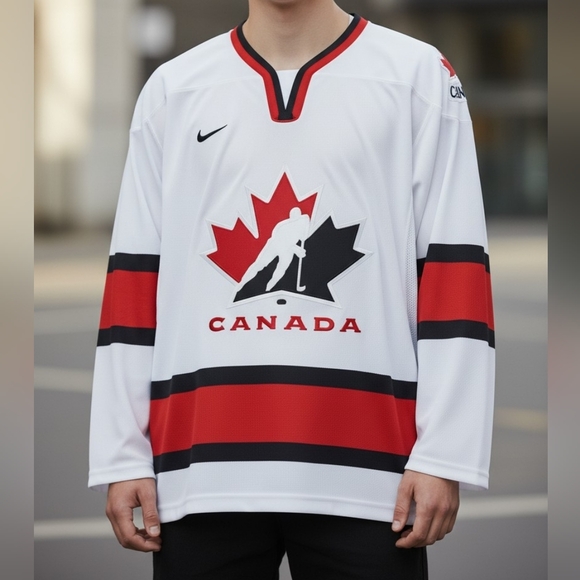 Nike Other - Nike Canada  Hockey Jersey - Embroidered Logos 5033